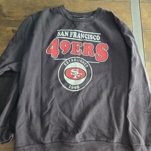 NFL San Francisco 49ers Black Crewneck Sweater